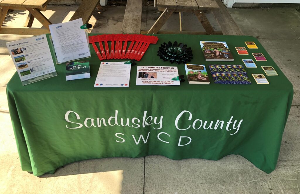 Image of SWCD table at Sandusky County Fair