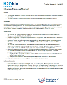 Image of Subsurface Phosphorus Placement Fact Sheet